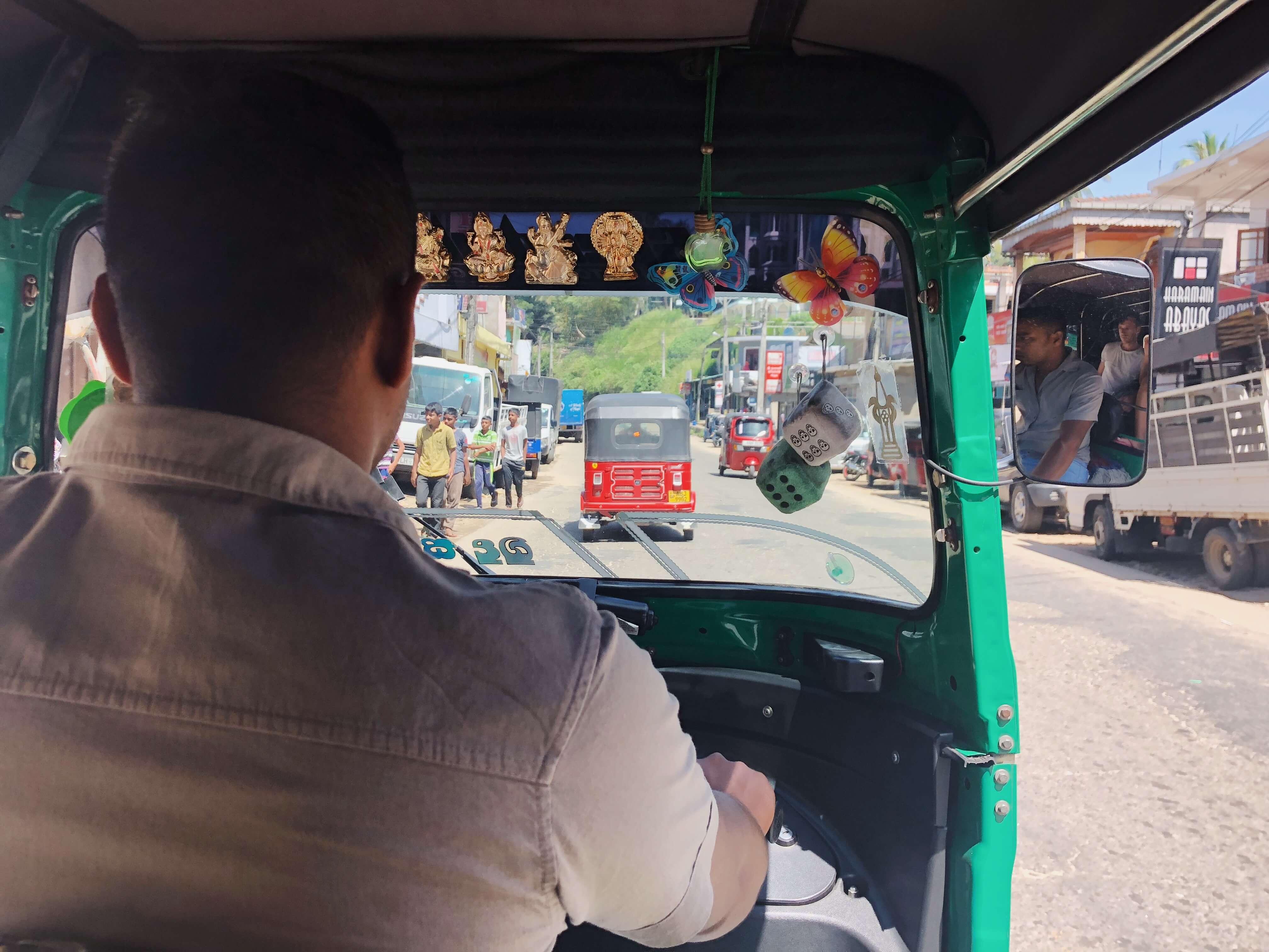 Riding the local bus in Kandy, Sri Lanka