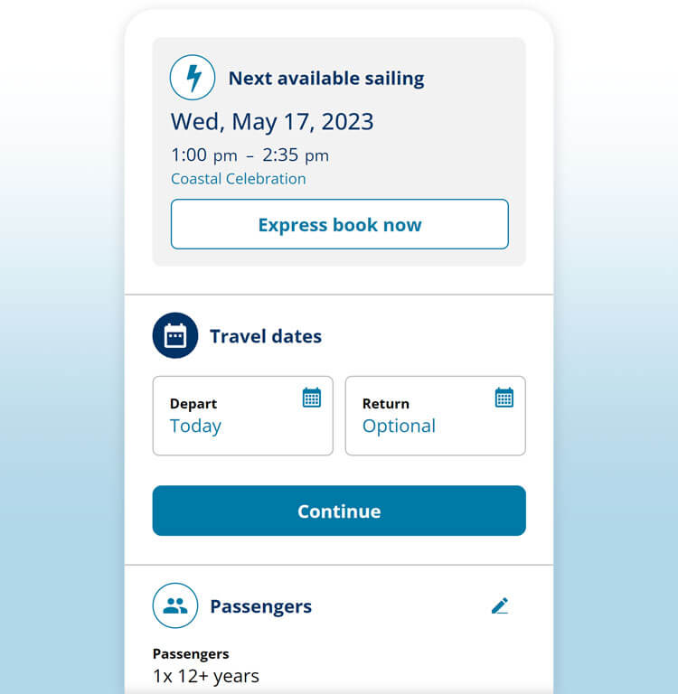 BC Ferries Mobile App